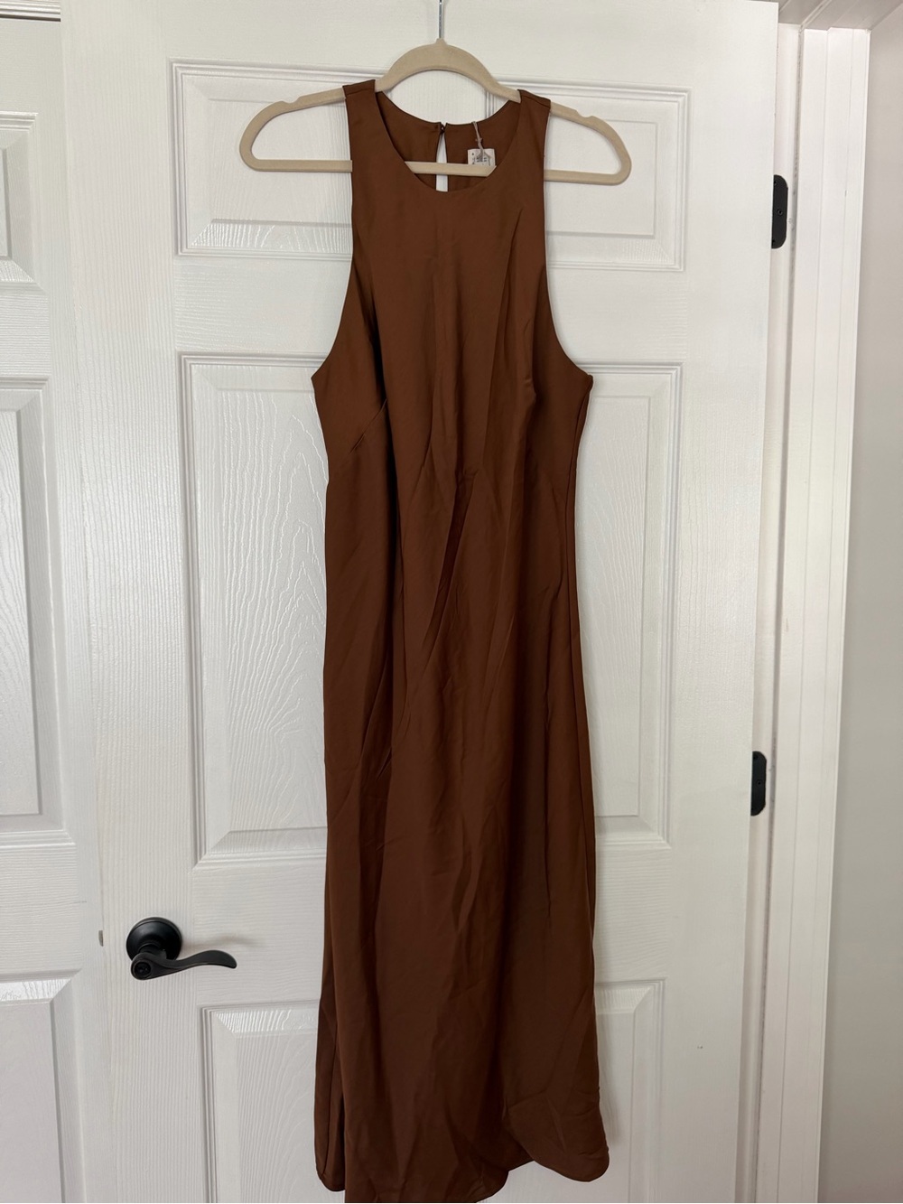 A new day target Sleeveless Brown Midi Dress Large